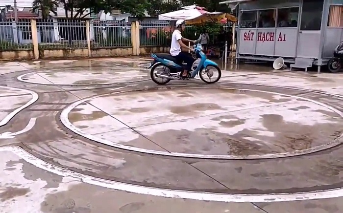 Những thay đổi khi thi thực hành sát hạch lái xe A1
