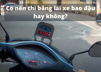 Thi bằng lái xe máy chống trượt – Nên hay không nên?