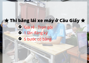 thi bằngl ái xe máy ở cầu giấy hà nội