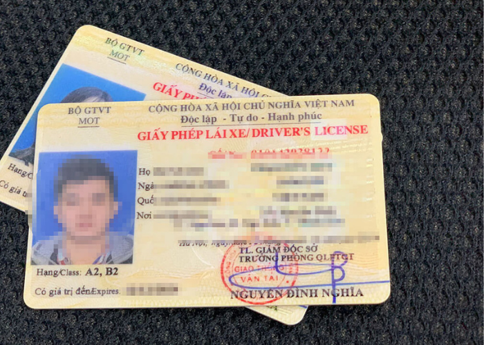 giấy phép lái xe hạng a2