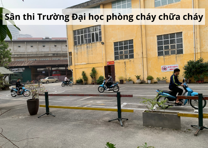 sân thi bằng lái xe máy ở khuất duy tiến