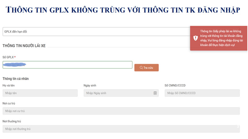 loi-giay-phep-lai-xe-khong-trung-tai-khoan-dang-nhap--banglaixegiare